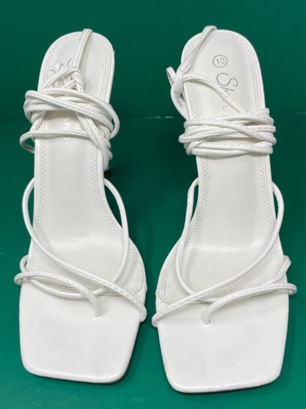 Shoeland | White Strappy Sandals